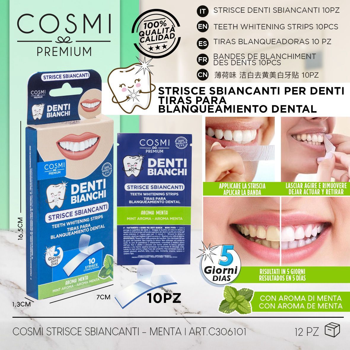 COSMI STRISCE SBIANCANTI 10pz