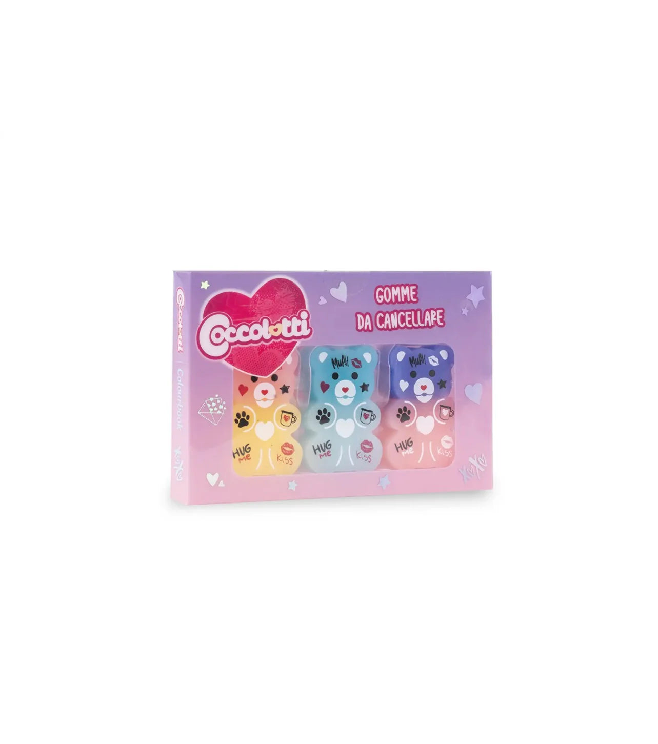 COCCOLOTTI- GOMMA DA CANCELLARE 3pz LOVE&TELL