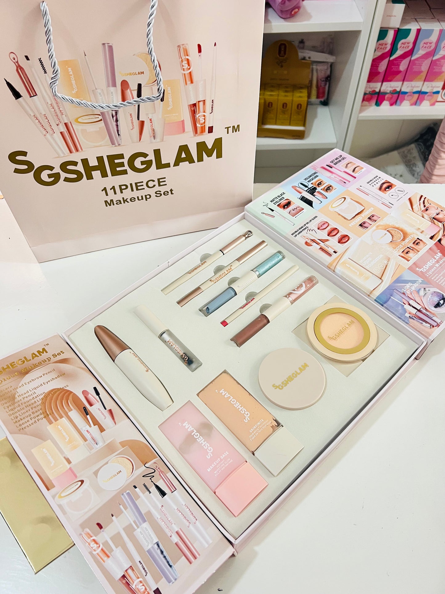 COFANETTO MAKEUP DUPE SHEGLAM + BUSTA IN REGALO 11PCS