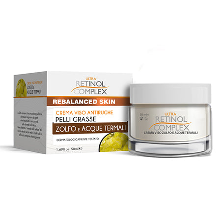 CREMA VISO RETINOL PELLI GRASSE ZOLFO E ACQUE TERMALI