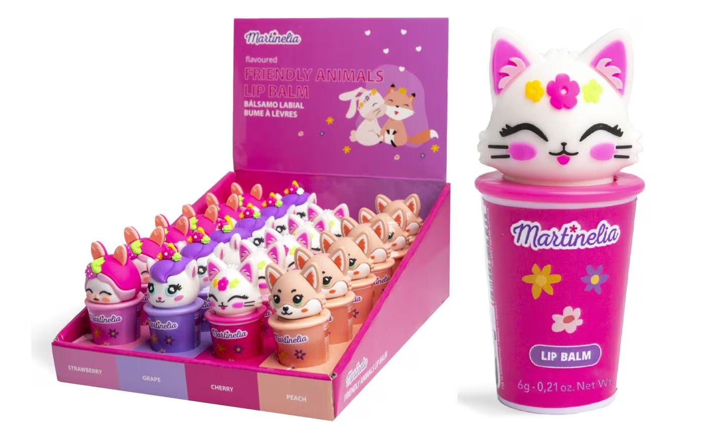 LIP BALM FRIENDLY ANIMALS MARTINELIA
