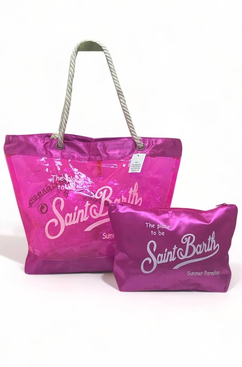 SAINT BARTH BORSA MARE + POCHETTE VARI COLORI