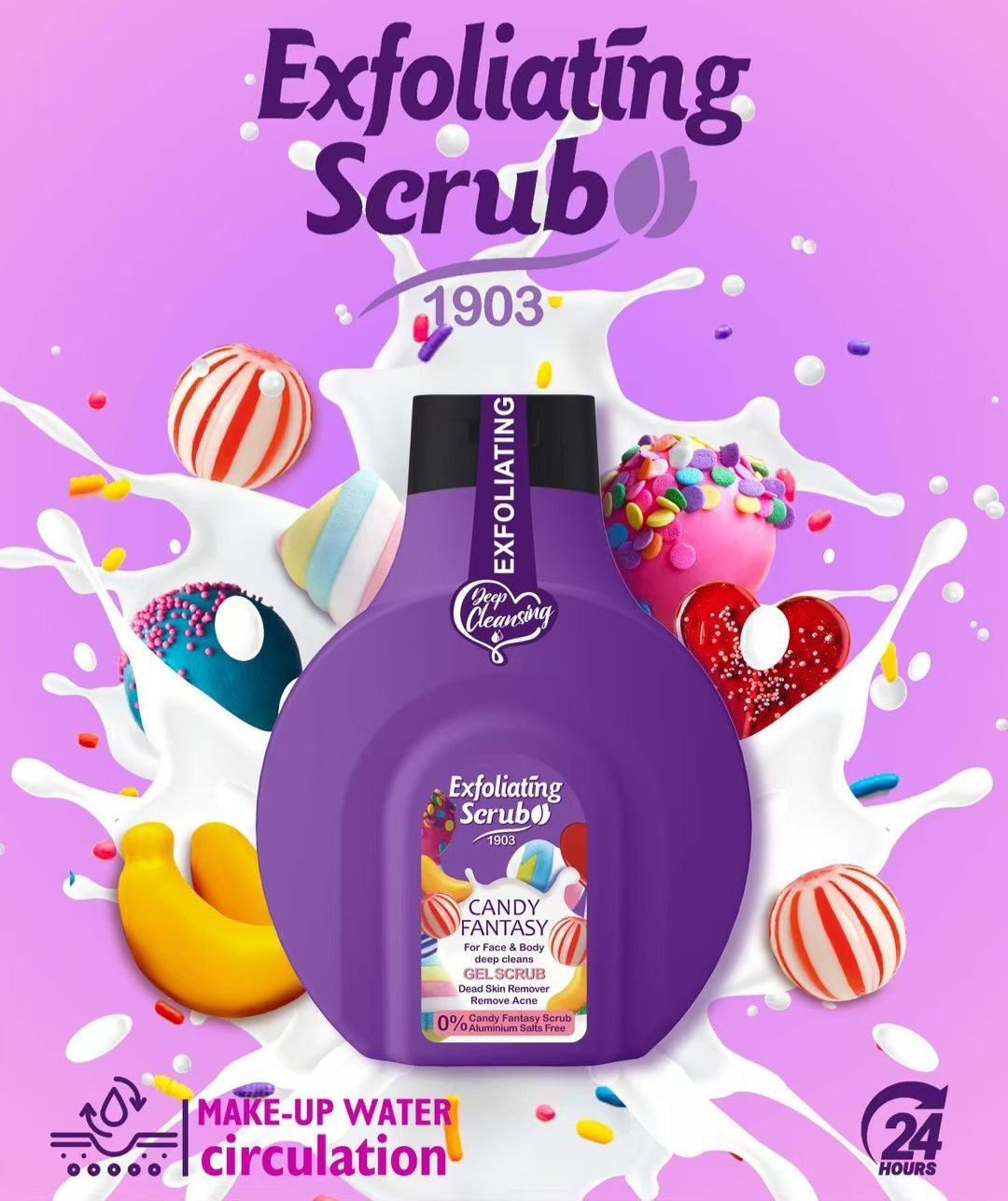 BAGNOSCHIUMA CON SCRUB DUPE TULIPAN NEGRO CARAMELLE