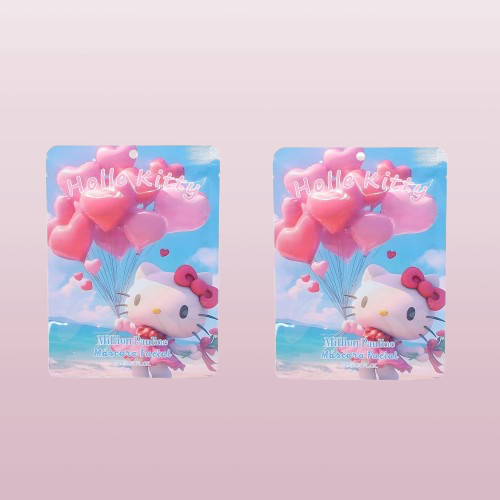 MASCHERA VISO HELLO KITTY PALLONCINI