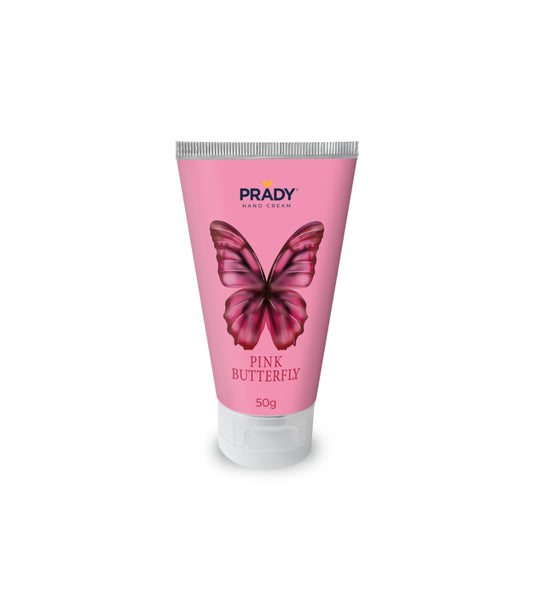 PRADY - Pink Butterfly Crema Mani