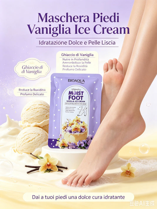 Maschera Piedi Gelato alla Vaniglia