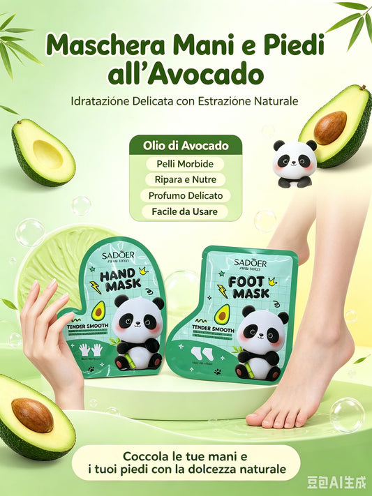 Maschere Panda Avocado