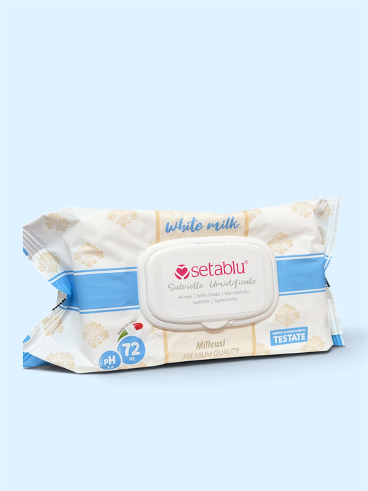 SETABLU - Salviettine milleusi White Milk 72pcs