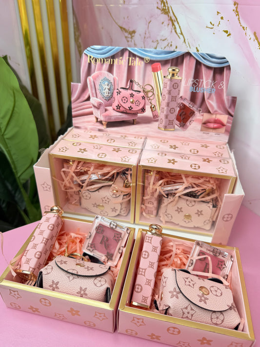 Romantic Tale - Lipstick+Blush+Portachiavi mini Bag