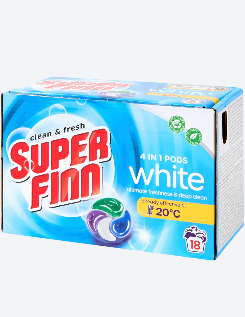 SUPER FINN PODS LAVATRICE 18 LAVAGGI WHITE/COLOUR
