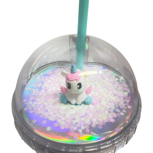 UNICORNS APPROVE - Bicchiere con cannuccia