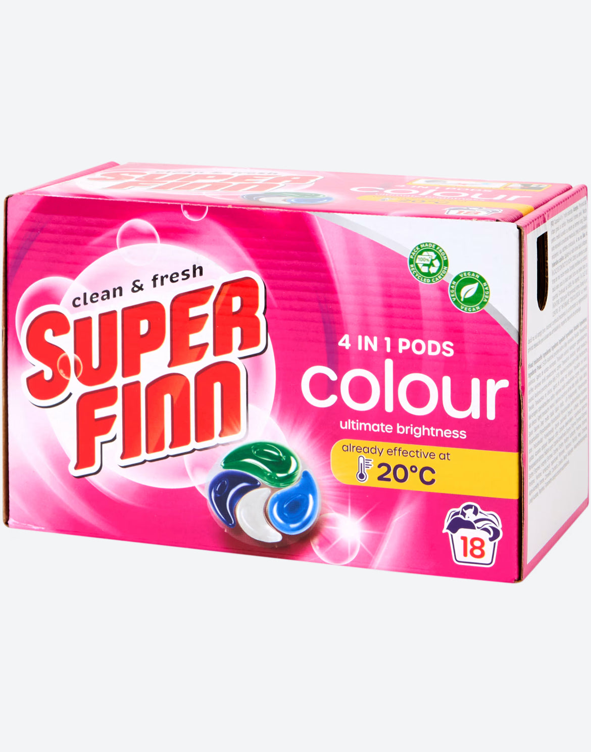SUPER FINN PODS LAVATRICE 18 LAVAGGI WHITE/COLOUR