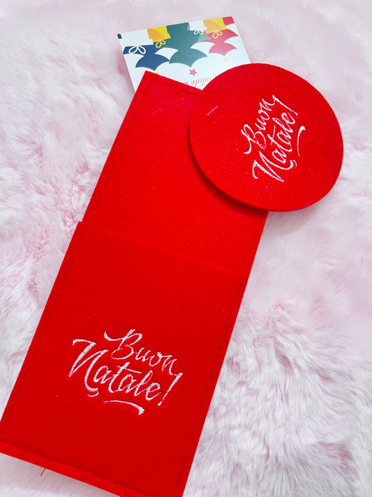 PORTAPOSATE + SOTTOBICCHIERE NATALIZIO