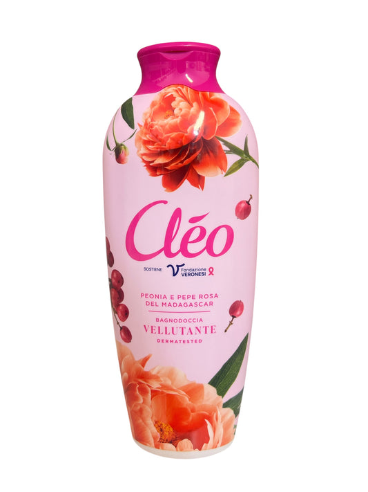 CLÈO - Bagnoschiuma Peonia e Pepe rosa del Madagascar