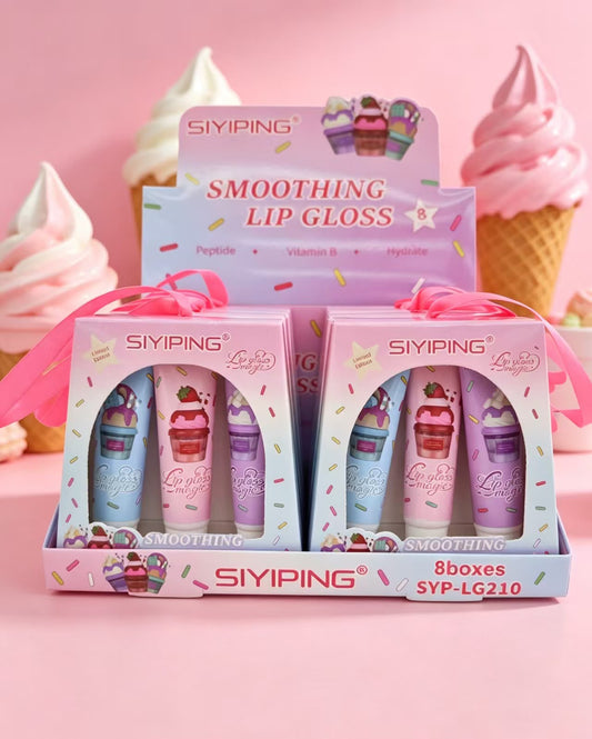 Kit 3 Lip Gloss Gourmand