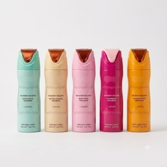 LATTAFA - Decadent Delights Macaron - Profumi Deo Corpo - varie fragranze - 200ml