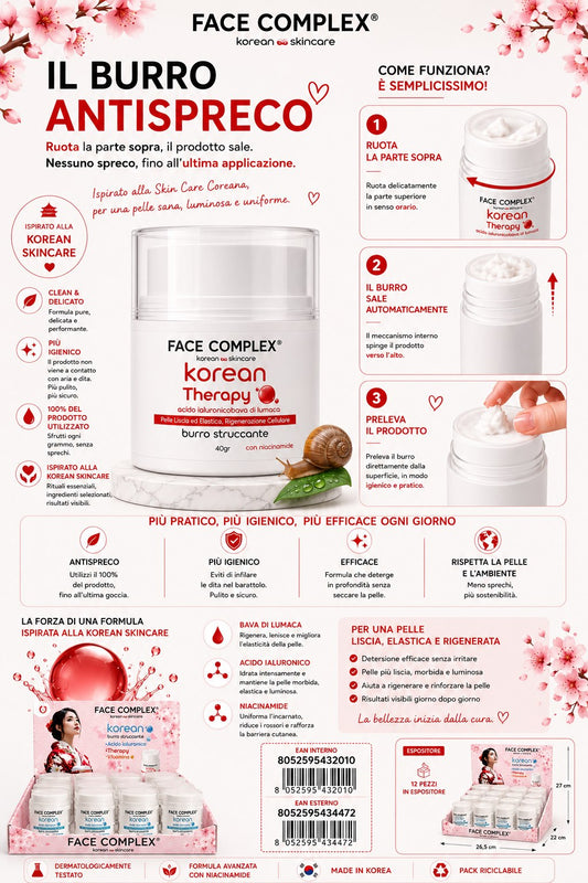 FACE COMPLEX - Burro Struccante Koreano - varie fragranze