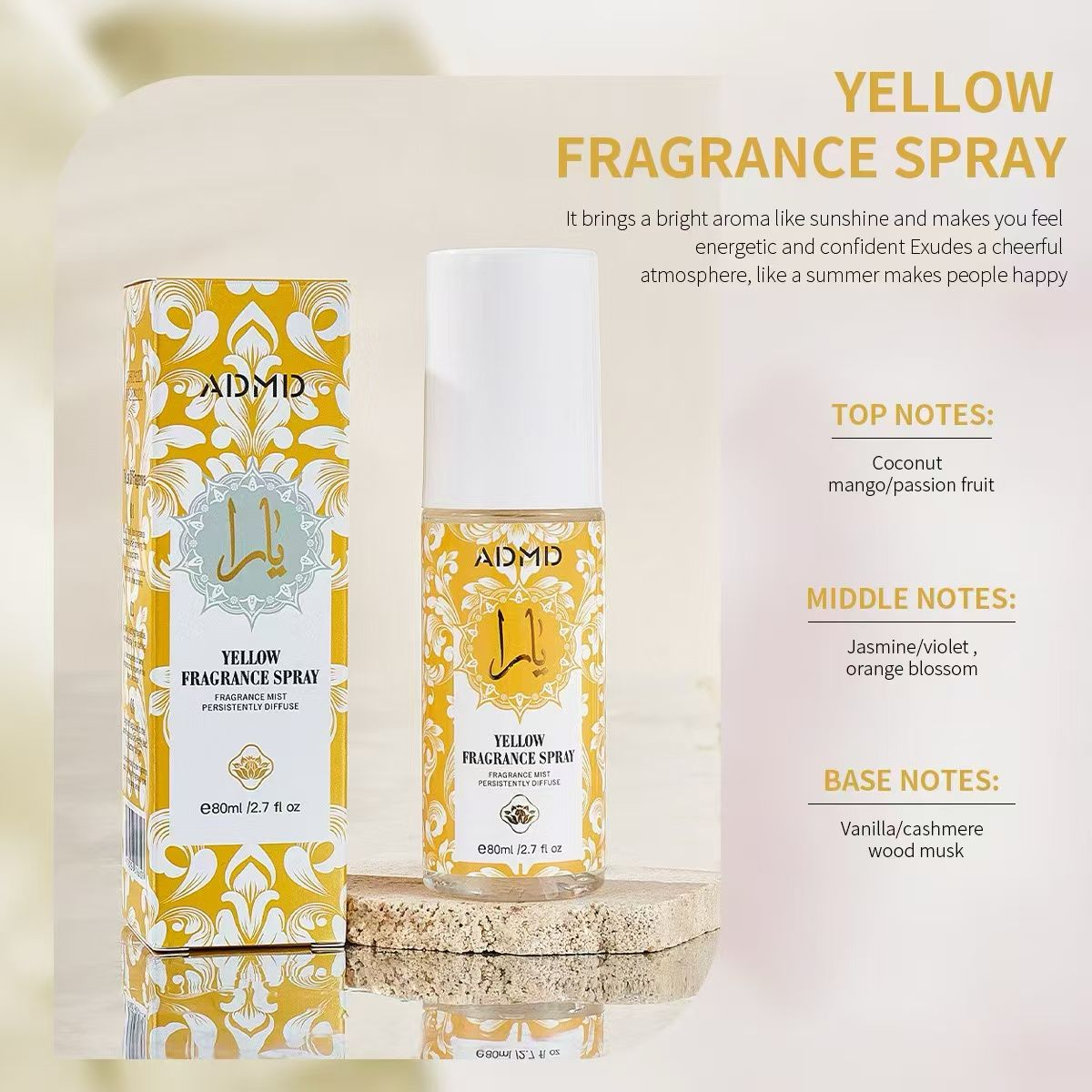 SPRAY ARABO PROFUMA TESSSUTI YARA ARANCIONE