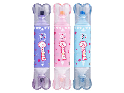 COCCOLOTTI- EVIDENZIATORI TIMBRINO CUORICINO + EVIDENZIATORE GLITTER (3pcs)