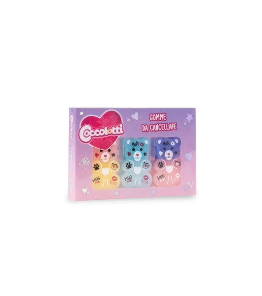 COCCOLOTTI- GOMMA DA CANCELLARE 3pz LOVE&TELL