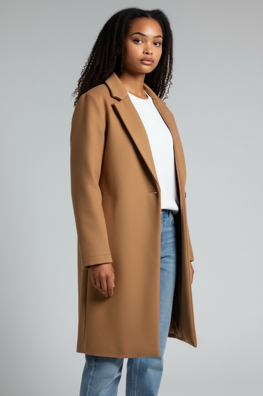 CAPPOTTINO IN PANNO CON BOTTONE