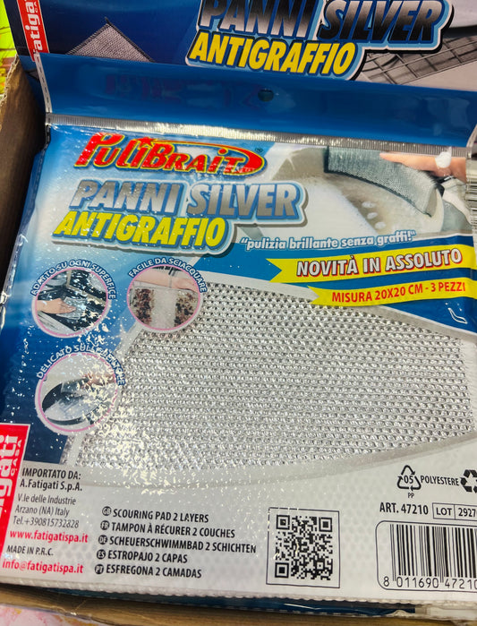PANNI SILVER ANTIGRAFFIO 3PCS