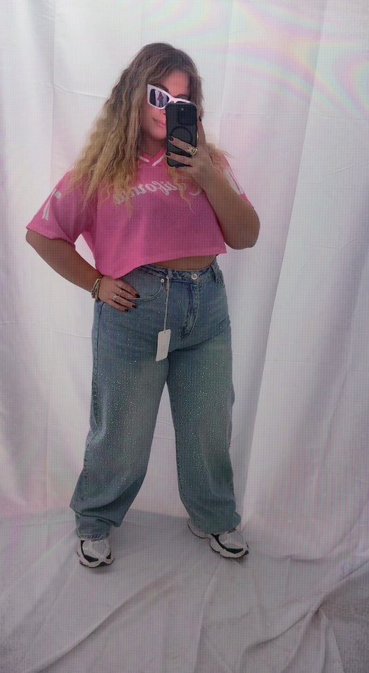 JEANS BALLON GLITTER