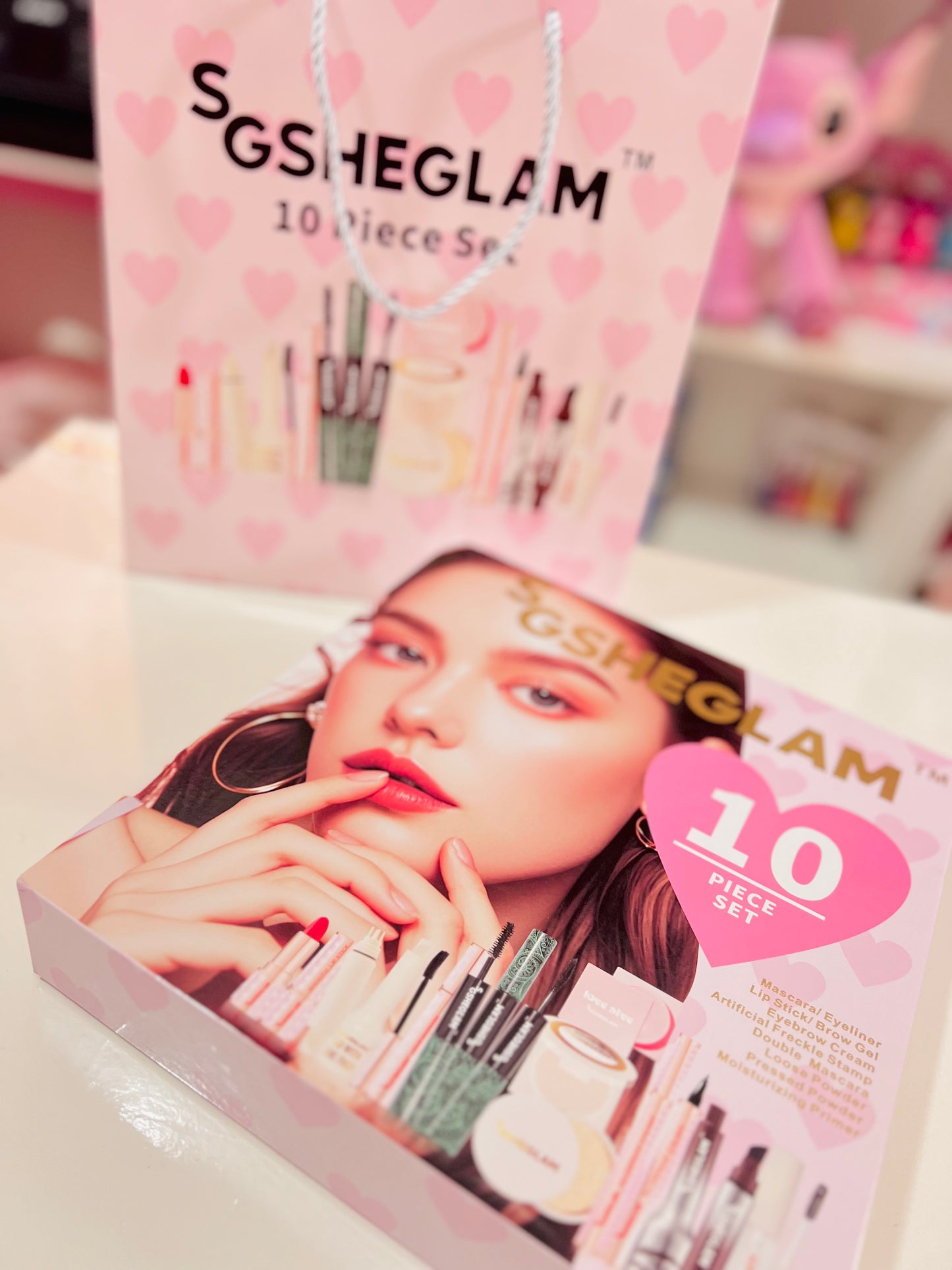COFANETTO MAKEUP DUPE SHEGLAM + BUSTA REGALO IN OMAGGIO 10PCS