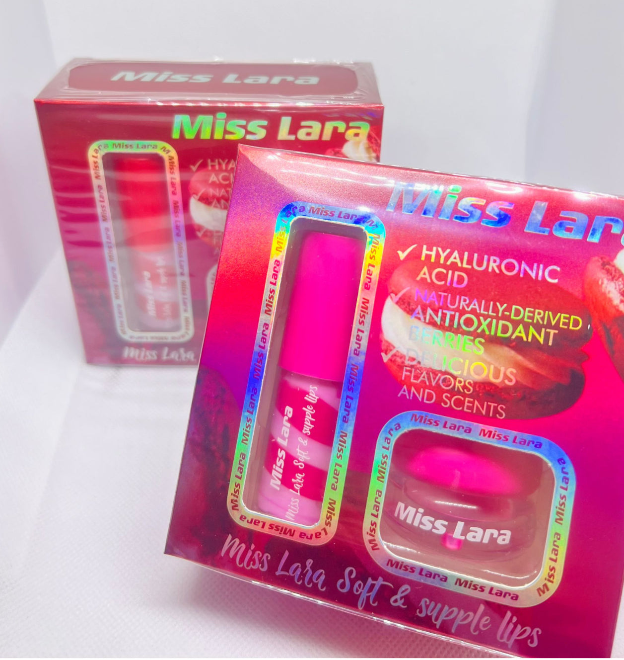 KIT MACARON LIP GLOSS+LIP CREAM