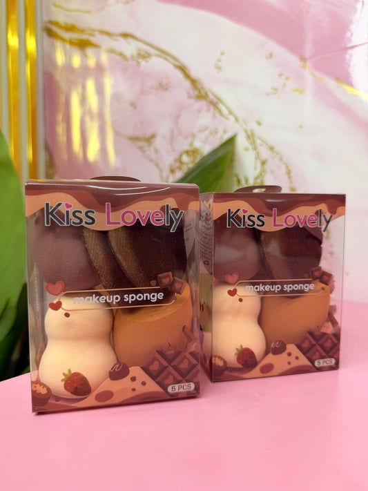 Set Make-Up Sponge Chocolate 5pcs