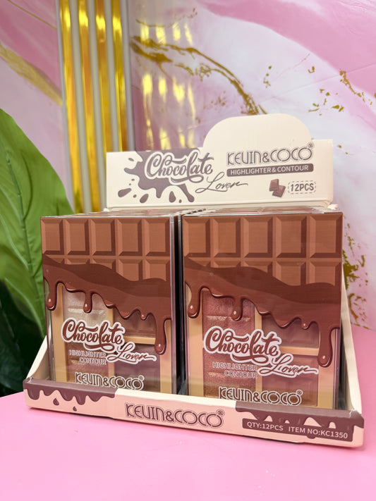 KEVIN&COCO - Palette Chocolate - Highlighter e Contour