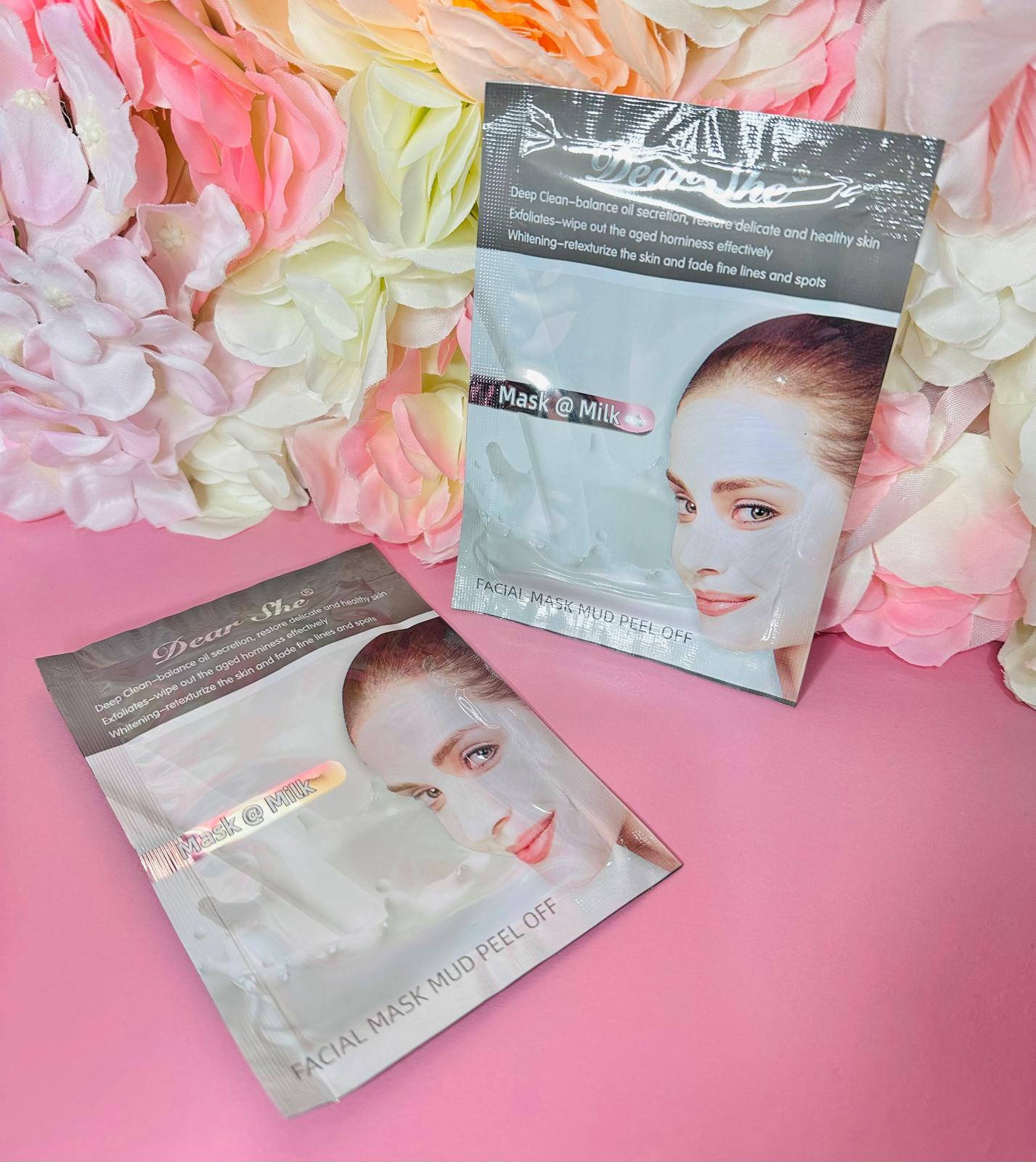 MASCHERA VISO IN CREMA BIANCO LATTE