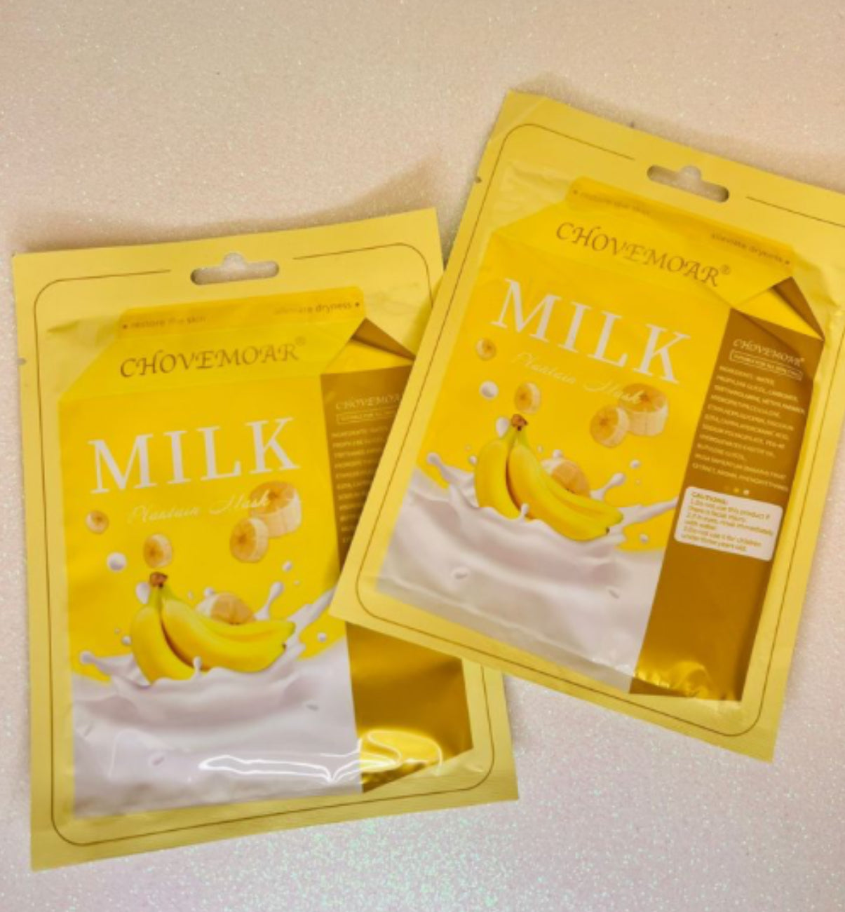 MASCHERA VISO LATTE E BANANA