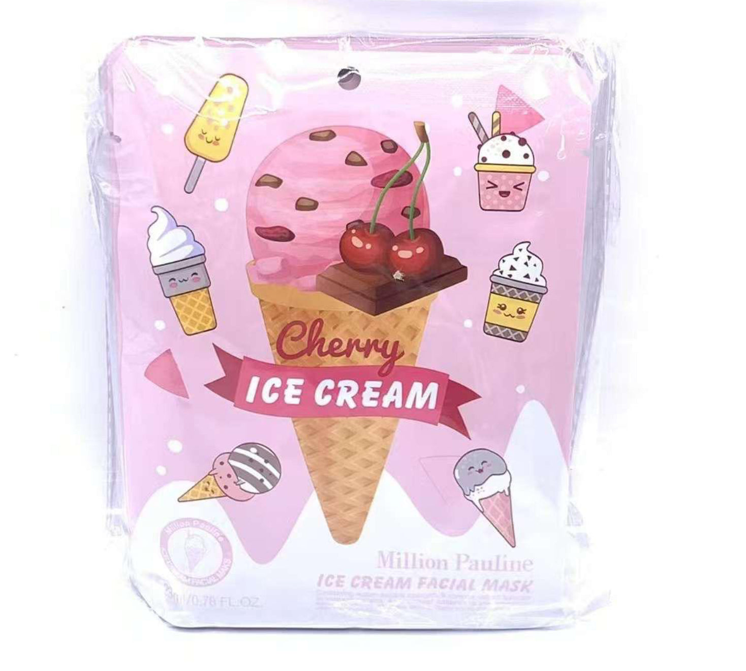 MASCHERA VISO GELATO CILIEGIA
