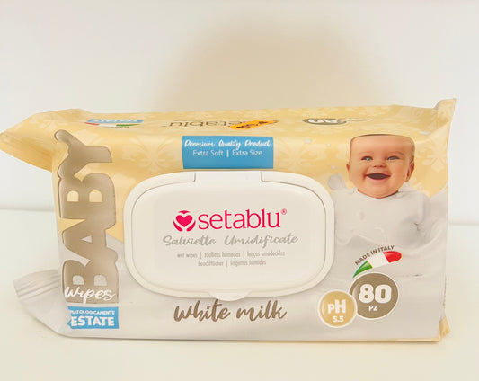SALVIETTINE MULTIUSO BIANCO LATTE 80pcs