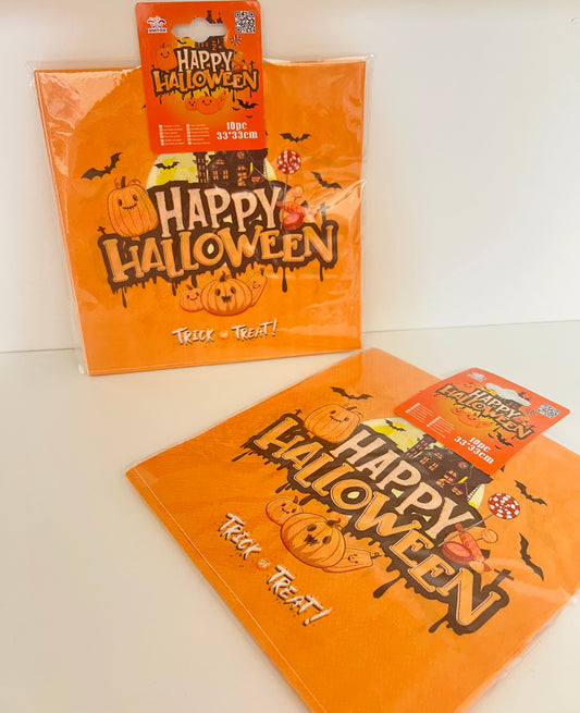 TOVAGLIOLI DI CARTA HAPPY HALLOWEEN 10 PCS