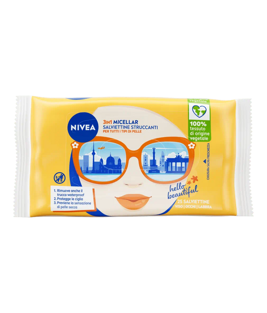 NIVEA 3IN1 MICELLAR SALVIETTINE STRUCCANTI