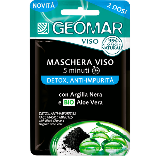 GEOMAR MASCHERA VISO DETOX 2 DOSI